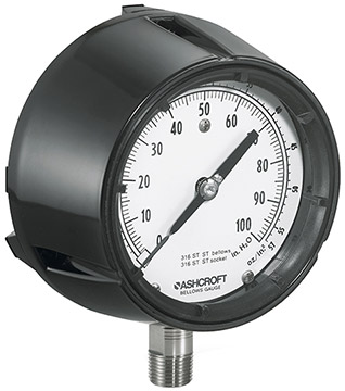 Ashcroft 1180 Series Analog Low Pressure Gauge | Pressure Gauges ...