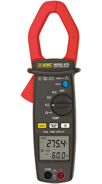 AEMC Models 670 / 675 Clamp On Meters