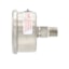 Bourdon MEX2 / MEX3 Pressure Gauge - 1.97in, Side View