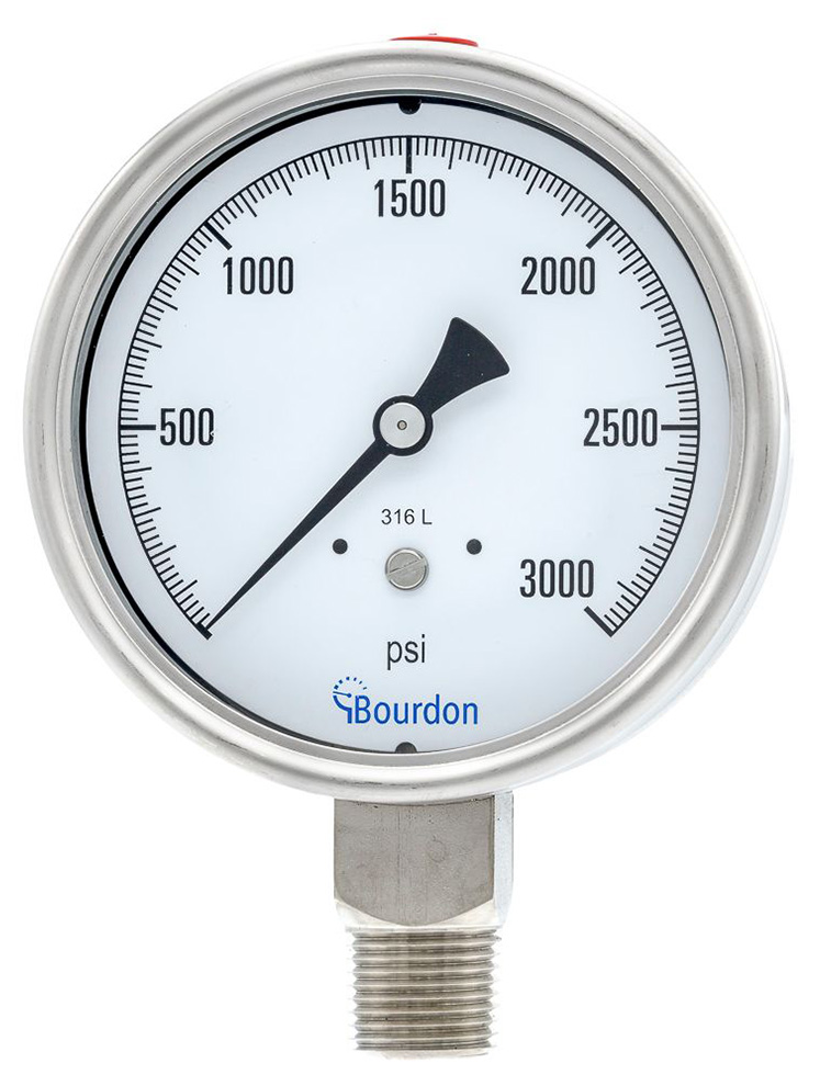 Bourdon MEX5 and MEM5 Pressure Gauge