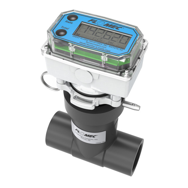 Flomec AQUAsonic Series Tee Water Meter with Q9 Display