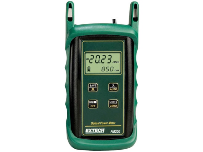 Extech PM100/200 Fiber Optic Power Meter | Power Quality Analyzers ...