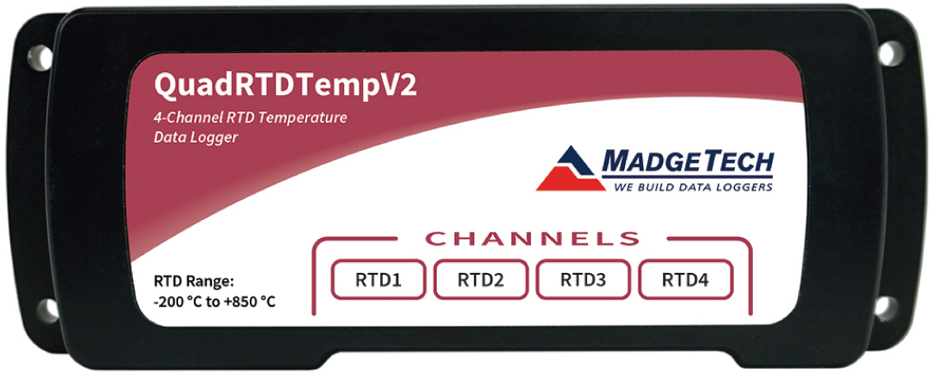 MadgeTech QUADRTDTEMPV2 Temperature Data Logger