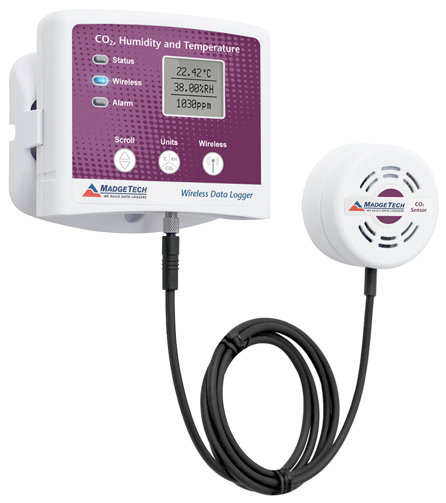 MadgeTech RFCO2RHTemp2000A Air Quality Data Logger