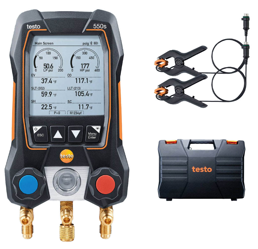 Testo 550S Digital Manifold Kit