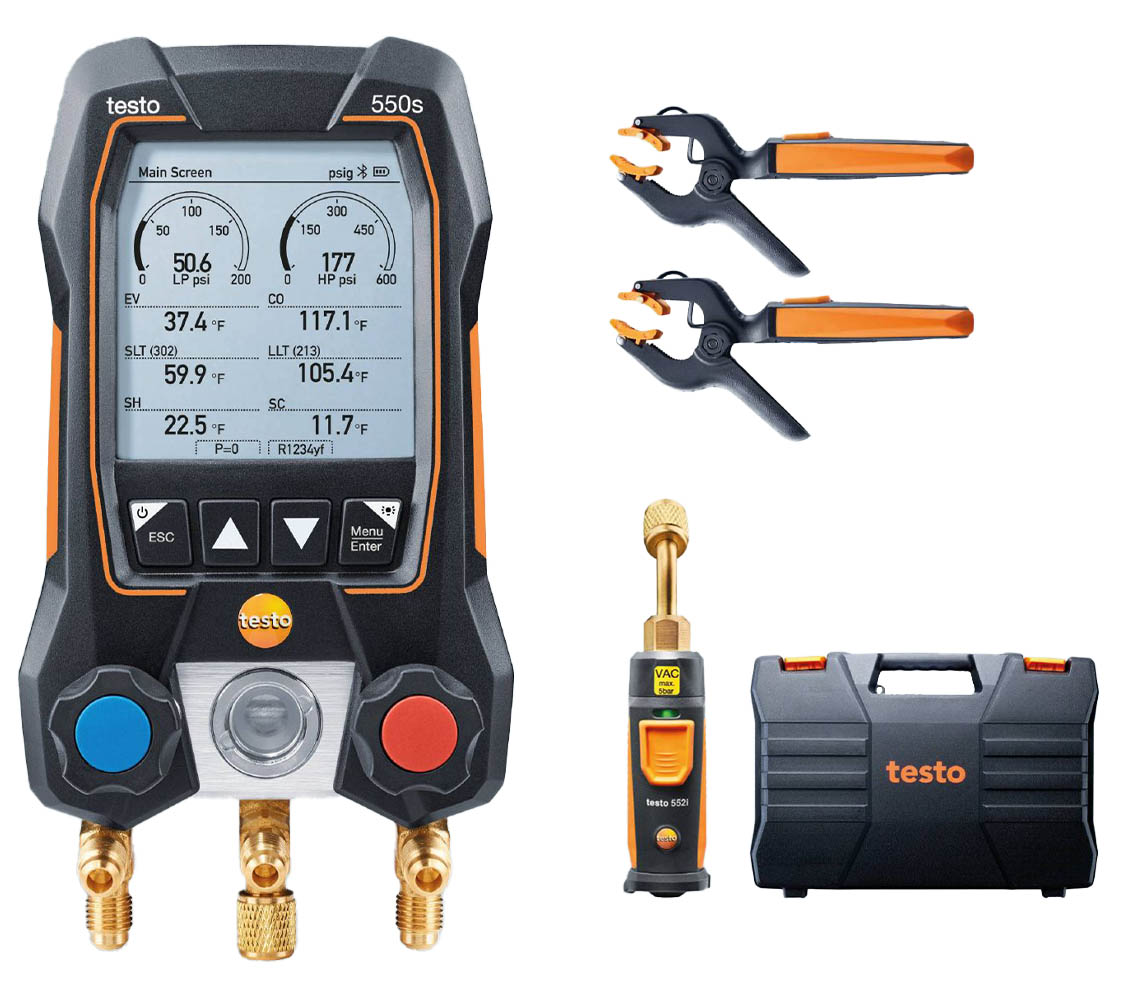 Testo 550S Digital Manifold Kit