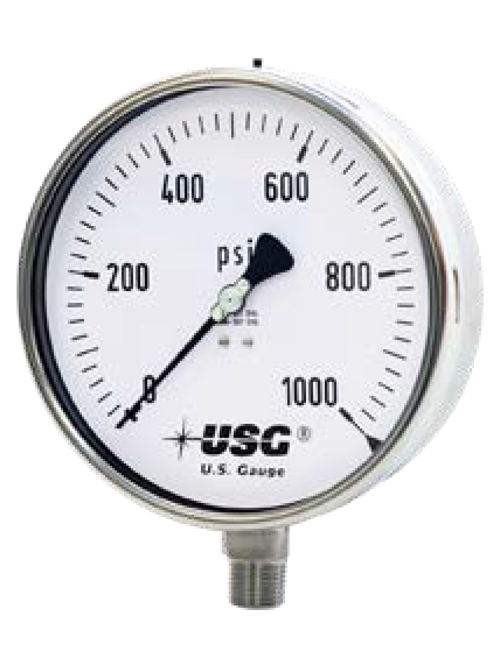 US Gauge Model 656 Liquid Filled Pressure Gauge