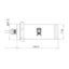 Ellenex PLM2-L Low Power Submersible Level Transmitter - Standard Cylindrical Enclosure Illustration