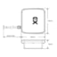 Ellenex TTS2-N Low Power Temperature Transmitter - Rectangular Enclosure Illustration
