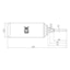 Ellenex TTS3-N Low Power Temperature Transmitter - Cylindrical Enclosure w/ Thermowell Illustration