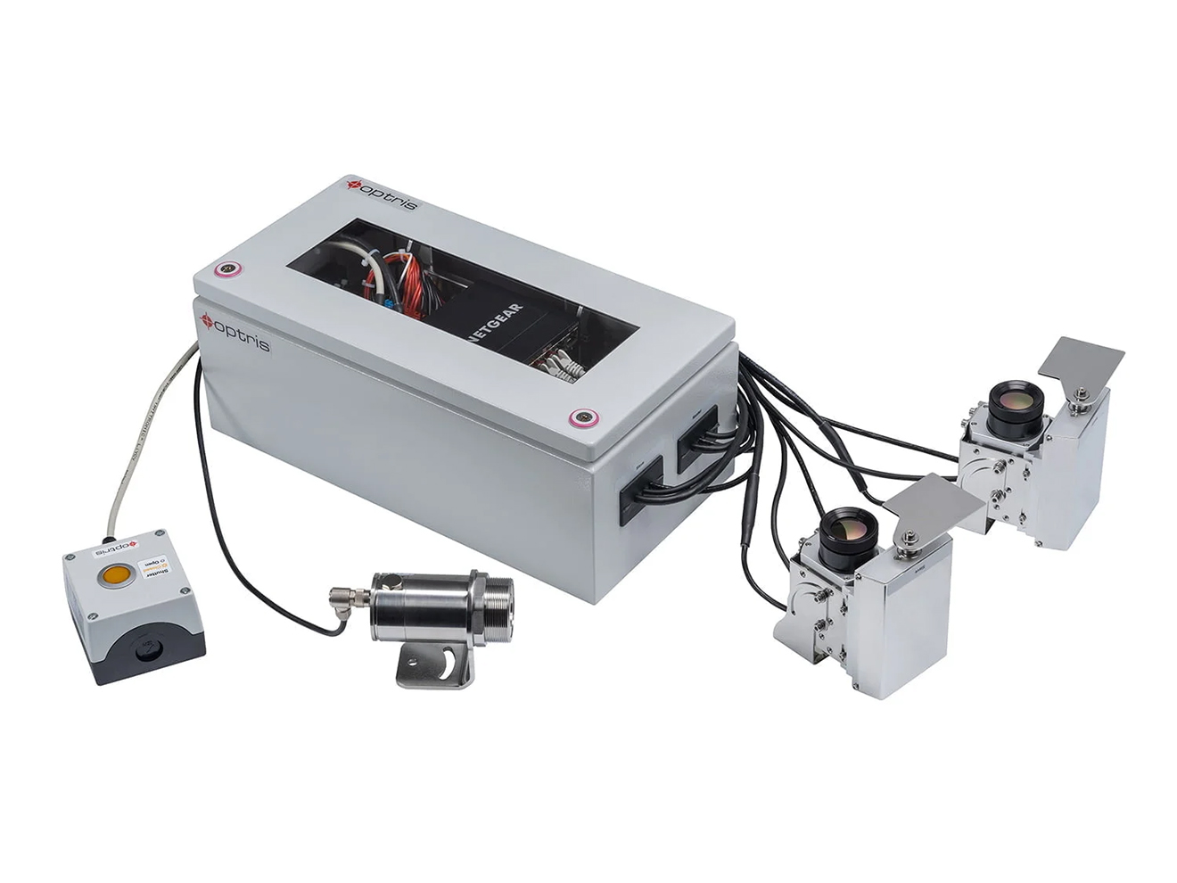 Optris Bottom Up Glass Inspection System