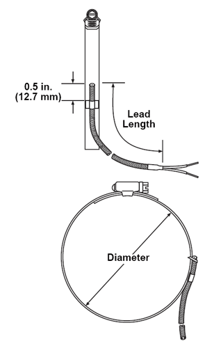 Watlow Pipe Clamp Thermocouple