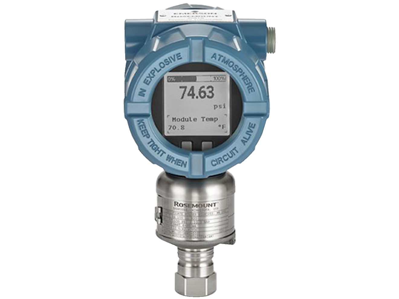 Rosemount 4051ST In Line Pressure Transmitter