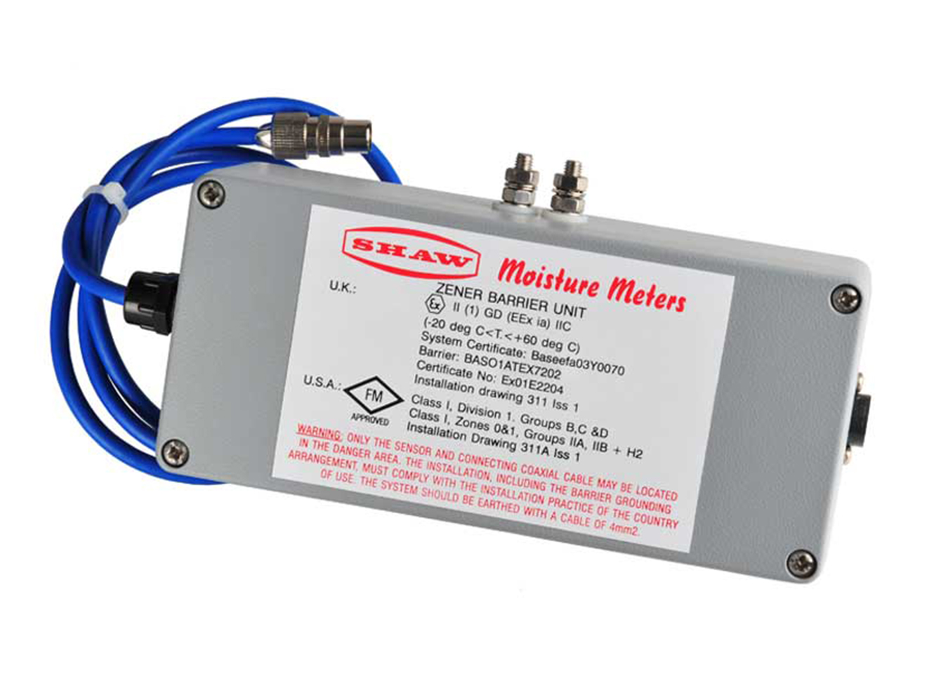 Shaw Moisture Meters Zener Barrier