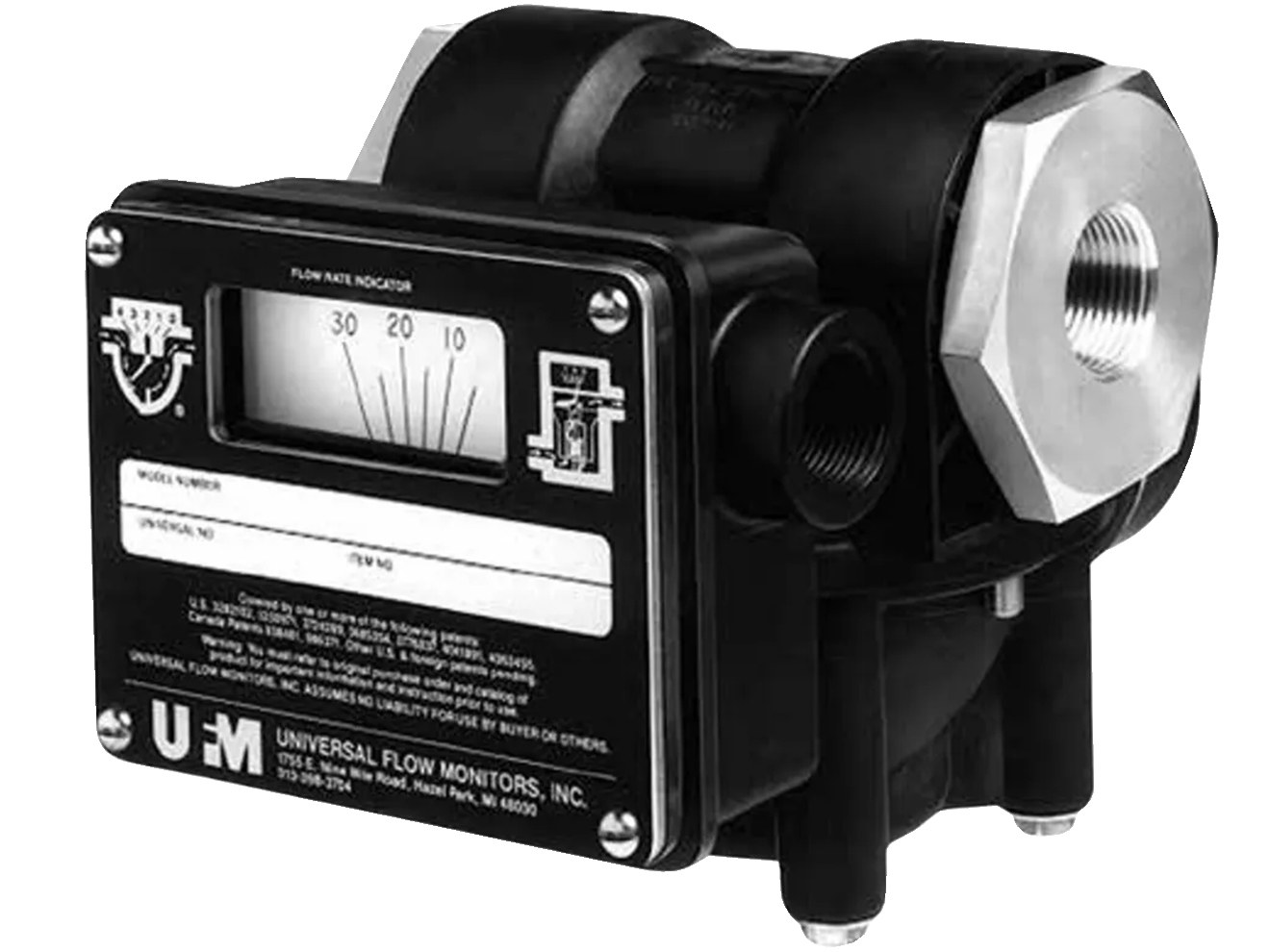 UFM Vane-Piston Variable Area Flow Meters