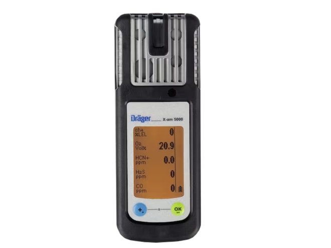 Draeger X-AM 5000 1 to 5 Gas Detector and Personal Monitor